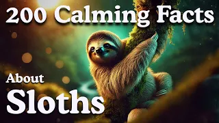 Learn While You Sleep: 200 Calming Facts About 3 toed Sloths + (432Hz Delta Wave Soundscape)