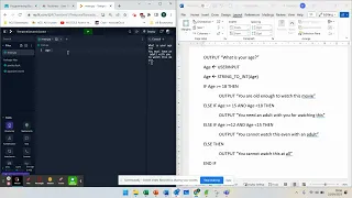 Pseudocode to Python - Selection IF Statement