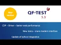 QF-Test Version 5 3 - CDP-Driver and New Icons