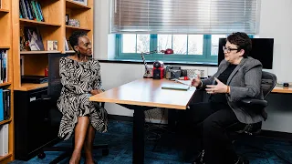 Boston University President Talks with Astronomer Merav Opher Leaders Among Us