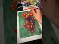 Watercolor paper A bunch of grapes