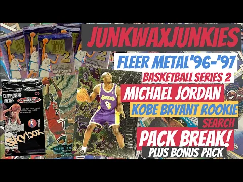 Download MP3 96 97 Fleer Metal Basketball Series 2 pack break Kobe Bryant rookie hunt plus Bonus pack?????