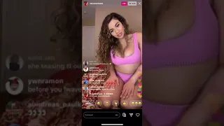 sheismichaela twerking on ig live