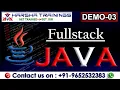Java Full Stack Demo 03 Java Full Stack Developer Tutorial Java Full Stack New Batch