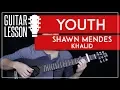 Download Lagu Youth Guitar Tutorial - Shawn Mendes Guitar Lesson  🎸|Easy Fingerpicking + Tabs + Chords + Cover|