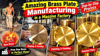 Amazing Brass Plate Manufacturing in a Massive Factory | Step-by-Step Process