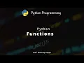 Functions in Python Programming for Beginners - Eng Hindi