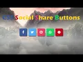 Social Share Icon Design in HTML and CSS Share Button