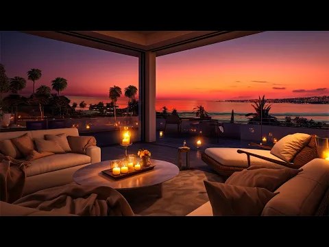 Download MP3 Seaside Night Jazz Ambience In Super Luxurious Hotel 4K. Enjoy Elegant Instrumental Jazz by the Sea