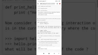 Python quiz - 7