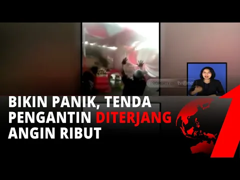 Tenda Pengantin Diterjang Amukan Angin Ribut, Warga Berhamburan