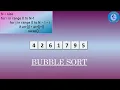 Bubble sort algorithm