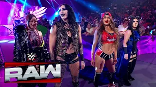 Rhea Ripley Nikki Bella Stephanie Vaquer IYO SKY Entrance WWE Raw July 28 2025 