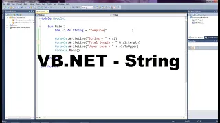 VB Net Programming Language For Beginners - Part 8