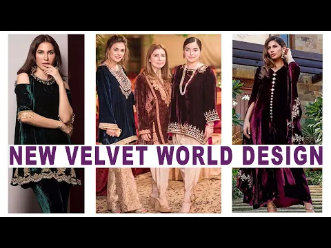 Download MP3 winter suits design for ladies- Simple & Elegant Velvet Dress Designs 2021-Fancy Partywear Dresses