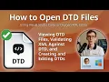 How to Open DTD Files Visual Studio Code or Oxygen XML Editor