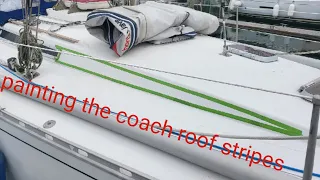 Painting the coach roof go faster stripes lol