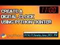How to Make Digital Clock Using Python Python Project 2021
