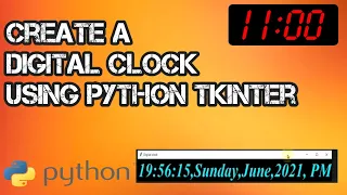 How to Make Digital Clock Using Python Python Project 2021