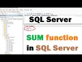 programming sql server Sum function in SQL server