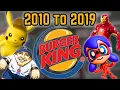Every Burger King Big Kids Meal Ever 2010 to 2019