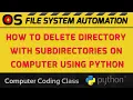 How to Remove a Directory using Python rmtree Shutil Python Computer Coding Class