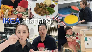 【IKEAショッピングVlog】家族が増えて初めてのIKEA💙可愛いもの沢山発見!久々のミートボールはやっぱり美味しかった🫶🏻
