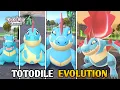How To Evolve Totodile Into Croconaw And Feraligatr - Mega Feraligatr In Pokemon Legends ZA
