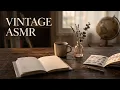 ASMR vintage planner decorating unboxing the stickers Set Journal aesthetic