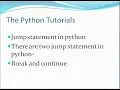 jump statement in python class 12 computer science CBSE chapter-1 Revision Tour