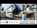 2026 Keystone Montana 3100RL Fifth Wheel - Luxury Rear Living Floorplan