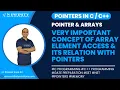 Pointers in Session 17 VIMP concept of Array Element Access Its Relation with Pointers