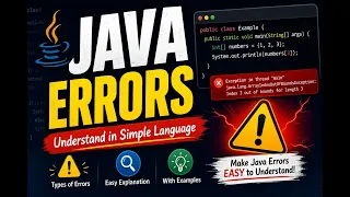 Java Errors Explained in 10 Minutes Java Error with Examples