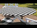 smiry Round Table Cloth Cover Elastic Waterproof Fitted Vinyl Table Covers for 36 -44 Tables Fla