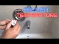 How to adjust temperature for Moen shower diversion valve