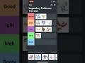 Legendary Pokemon Tier List