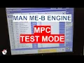 How to put a Multi-Purpose Controller MPC in TEST MODE operation