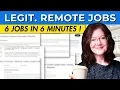 FOR - LEVEL 6 LEGIT Remote Jobs Hiring Today In 6 Minutes