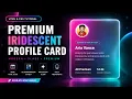 Advanced Glassmorphism Profile Card HTML CSS Tutorial
