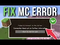 How To Fix Minecraft Connection Timed Out No Further Information - Tutorial