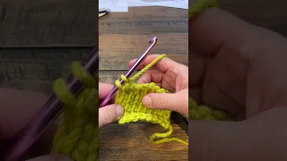 Left Hand 54 - Reverse St 2 Together trs2tog Beginner s Tunisian Workshop