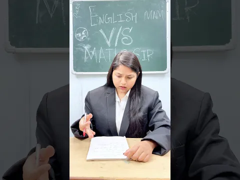 Hindi Mam V/S Maths Sir 😱😰 #ytshorts #viral #shortsfeed #teacher #funny #shortvideo #schoollife