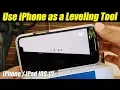 IOS 13 How to Use an iPhone as a Leveling Tool