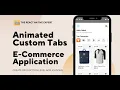 Creating custom animation tabs in E-Commerce application using React Native for Beginners