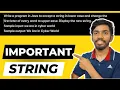 String Important Questions class 10 icse Computer Class 10 ICSE ISC Java Programming