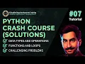 Python Programming Crash Course Solutions Part Tutorial