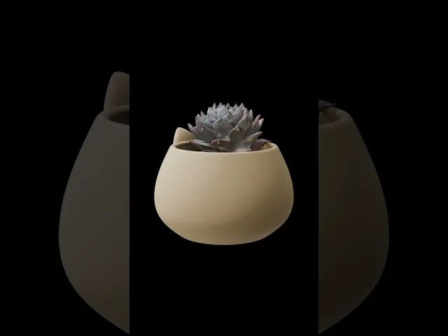 Kawaii Cat Planter Pot video thumbnail