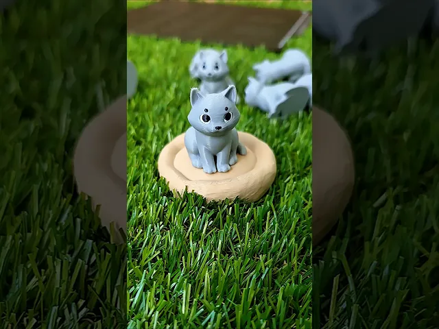 Luna - Little Sitting Cat / Cute Mini Design / Keychain Toy video thumbnail