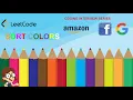 Amazon Google interview question - Sorting colors Sorting