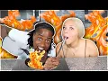 Cooking A Whole Meal WITHOUT Using Our Hands Impossible Food Challenge